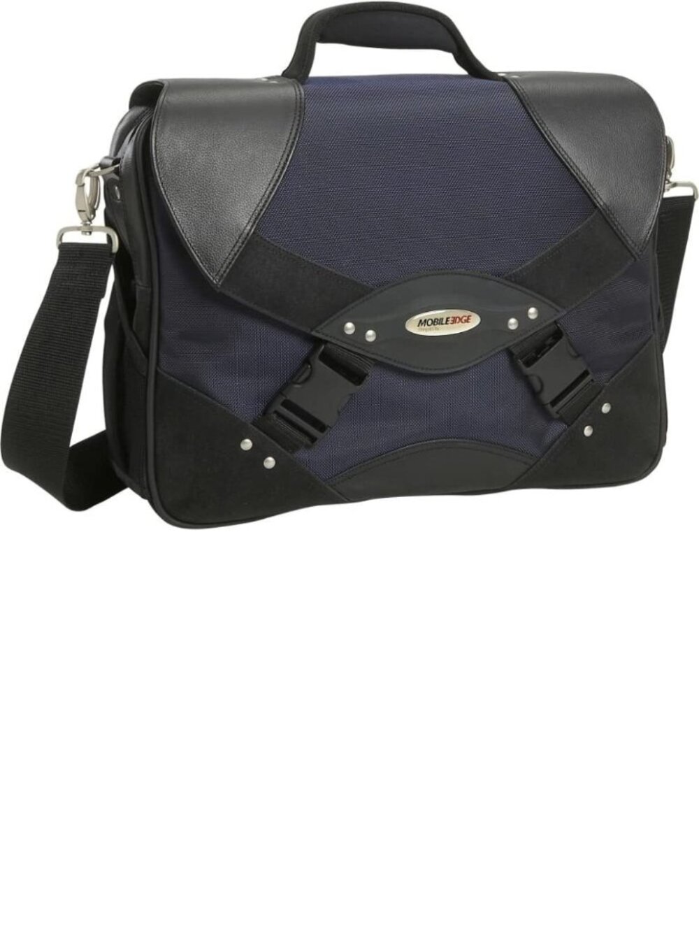 Mobile Edge Heritage Premium 15.4" Laptop Notebook Briefcase Shoulder Bag, Blue